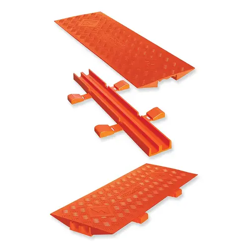 Cable Bridge, 2 in H x 12 in W x 35.5 in L, for Linbacker General Purpose Cable Protectors, 5-CH, Orange Cable Bridge, 2 in H x 12 in W x 35.5 in L, for Linbacker General Purpose Cable Protectors, 5-CH, Orange