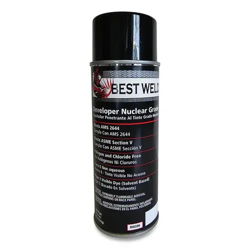 NDT Developer, 12 oz, Aerosol Can, Nuclear Grade