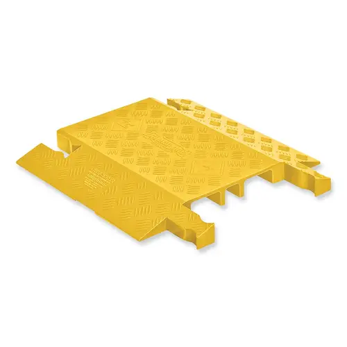 Guard Dog  3-Channel Drop-Over Cable Protector, 1.88 in H x 19.88 in W x 21.88 in L, Yellow