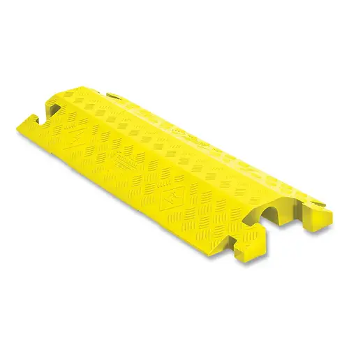 Linebacker  1-Channel General Purpose Drop-Over Cable Protector, 3 in H x 14.25 in W x 36 in L, Yellow