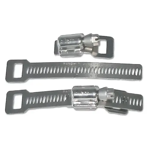 Scru-Band Clamp Sets, 3/8 in, Worm Drive, Stainless Steel - pack of 10 Scru-Band Clamp Sets, 3/8 in, Worm Drive, Stainless Steel - pack of 10