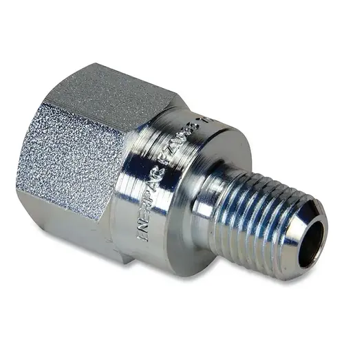 Hydraulic Fitting, High Pressure, 10000 psi, 3/8 in NPTF Female to 1/4 in NPTF Male Hydraulic Fitting, High Pressure, 10000 psi, 3/8 in NPTF Female to 1/4 in NPTF Male