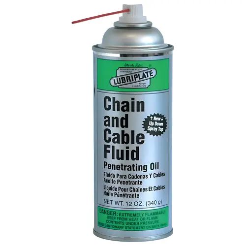 Chain & Cable Fluid, 12 oz Spray Can Amber Chain & Cable Fluid, 12 oz Spray Can Amber