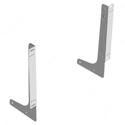 Front Door Mounting Bracket, Grey Pair
