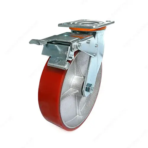 Heavy-Duty Mold-On Polyurethane Industrial Casters with Plate Heavy-Duty Mold-On Polyurethane Industrial Casters with Plate