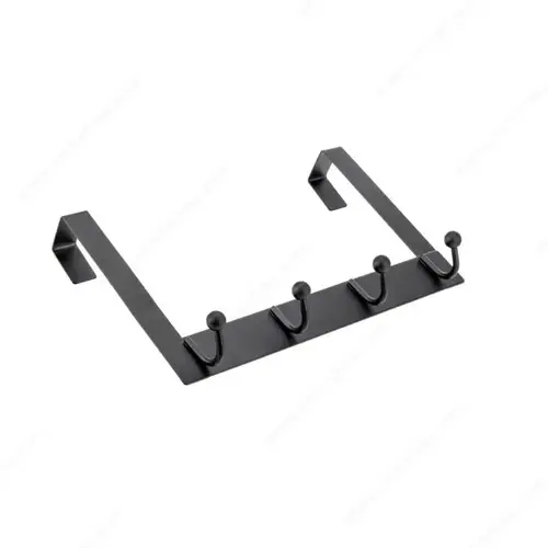 Utility Over-the-Door Hook - 17 (4) Matte Black Utility Over-the-Door Hook - 17 (4) Matte Black