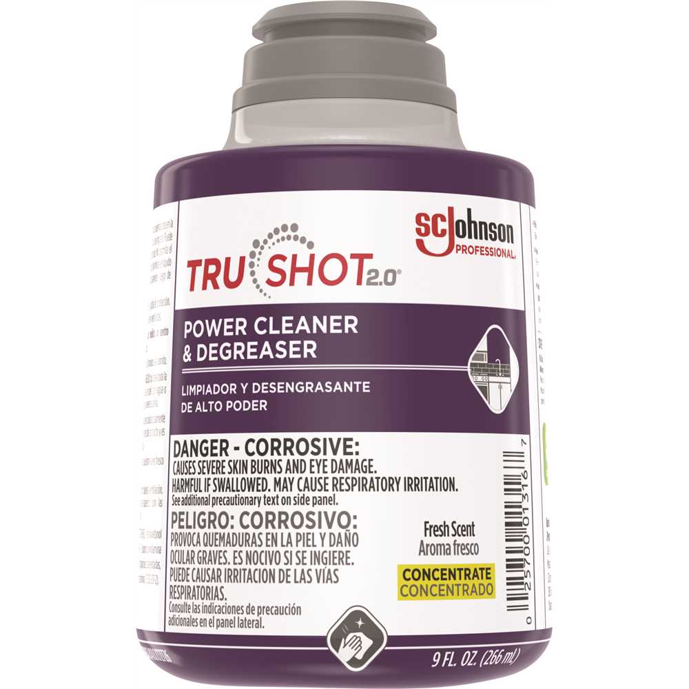 SC JOHNSON 379842 Sc Johnson Professional Trushot 2.0 Power Cleaner & Degreaser 4x9oz Case Of 4 Colorless