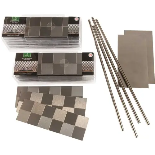 Aspect Metal Square Stainless Backsplash Kit