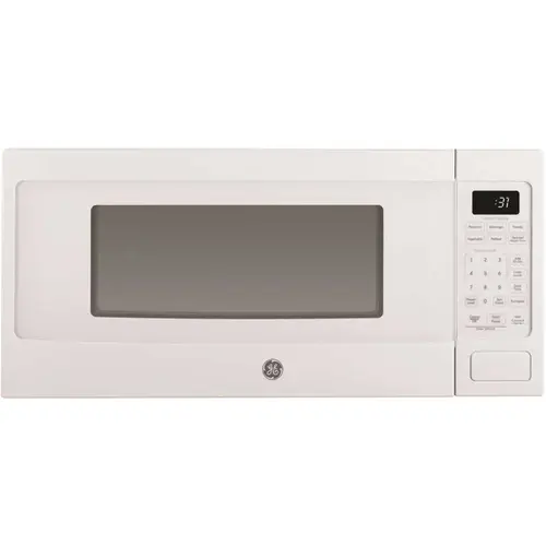 Ge Profile 1.1 Cu. Ft. Countertop Microwave Oven In White, ADA Compliant