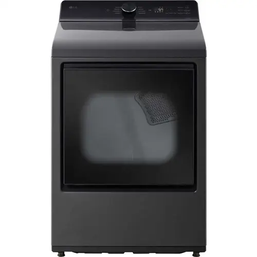 Lg 7.3-Cu. Ft. Ultra Large Capacity Smart Gas Dryer In Platinum Black Lg 7.3-Cu. Ft. Ultra Large Capacity Smart Gas Dryer In Platinum Black