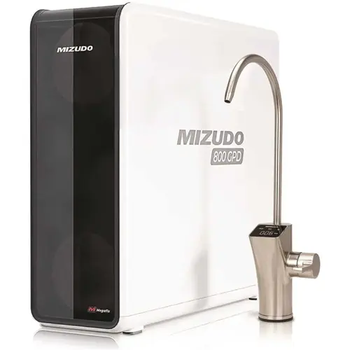 Mizudo Megaflo 800 Gpd 9-Stage Reverse Osmosis Filtration System Smart LED Fauct Mizudo Megaflo 800 Gpd 9-Stage Reverse Osmosis Filtration System Smart LED Fauct