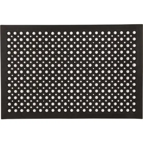 Floortex Doortex  Open-Top Black Anti-Fatigue Mat 24"x35"