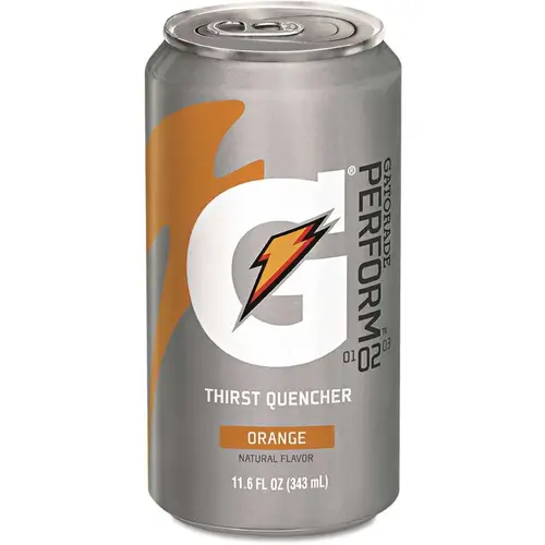 Gatorade Thirst Quencher Can, Orange, 11.6oz Can, Package Of 24 Gatorade Thirst Quencher Can, Orange, 11.6oz Can, Package Of 24