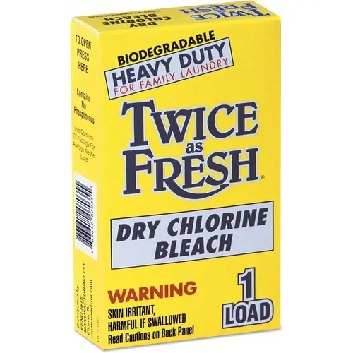 Lever Twice As Fresh Heavy-Duty Powder Chlorine Bleach Package Of 100
