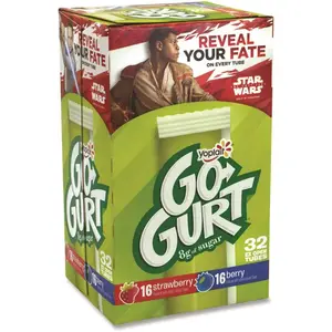 Yoplait GRR90200002 Yoplait Go-Gurt Low Fat Yogurt 2 Oz Tube Package Of 32