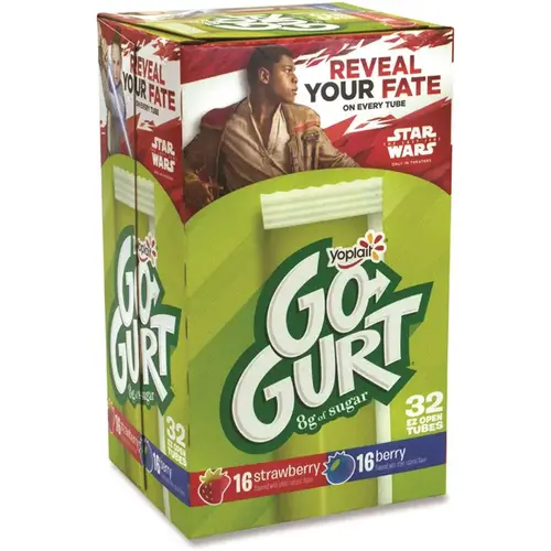 Yoplait Go-Gurt Low Fat Yogurt 2 Oz Tube Package Of 32 Yoplait Go-Gurt Low Fat Yogurt 2 Oz Tube Package Of 32