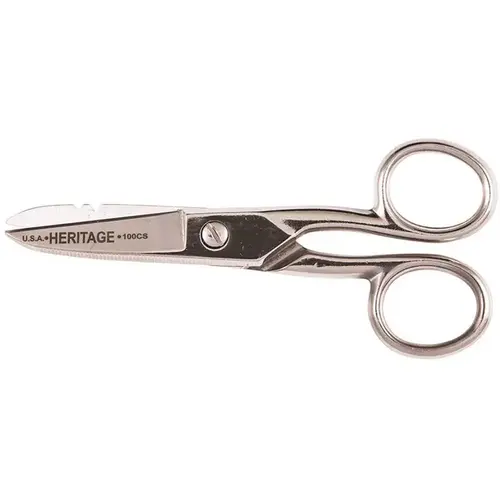 Klein Tools 100cs Carbon Steel Electrician Scissor 5.25" W/stripping Notches Klein Tools 100cs Carbon Steel Electrician Scissor 5.25" W/stripping Notches