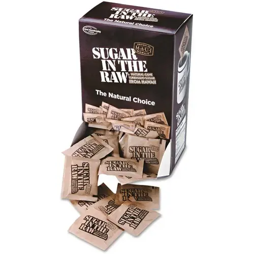 Sugar In The Raw Unrefined Sugar Made From Sugar Cane, Case Of 400