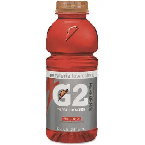 Gatorade G2 Perform 02 Low-Calorie, Fruit Punch, 20 Oz Bottle, Case Of 24 Gatorade G2 Perform 02 Low-Calorie, Fruit Punch, 20 Oz Bottle, Case Of 24