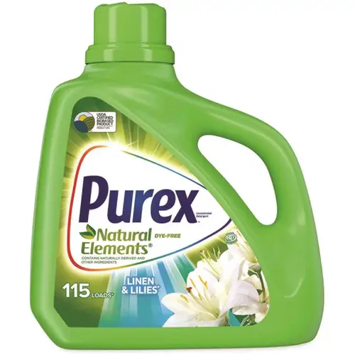 Purex Ultra Natural Elements He Liquid Detergent, Linen & Lilies, Carton Of 4