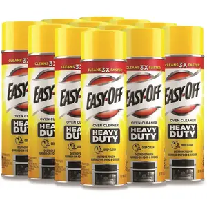 EASY OFF RAC87979CT Easy-Off Heavy Duty Oven Cleaner, Fresh Scent,foam,14.5 Oz Aerosol, Carton Of 12