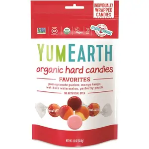 Yumearth GRR27000031 Yumearth Organic Favorite Fruit Hard Candies 190 Package Of 3