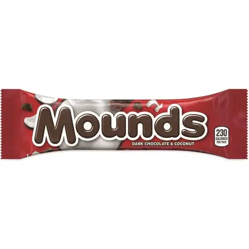 Mounds Candy Bar, Coconut And Dark Chocolate 1.75 Oz, 36 Count
