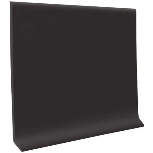 Roppe 6 In X .125 In X 48 In Black Thermoplastic Rubber Wall Cove Base Roppe 6 In X .125 In X 48 In Black Thermoplastic Rubber Wall Cove Base