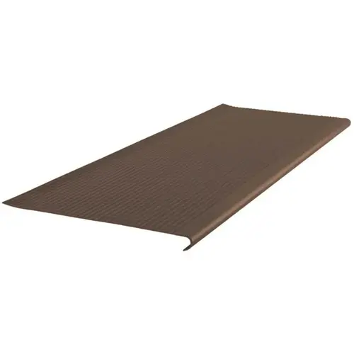 Roppe 12 X 3.5 Ft Light Brown Ld Ribbed Vinyl Round Nose Stair Tread Roppe 12 X 3.5 Ft Light Brown Ld Ribbed Vinyl Round Nose Stair Tread