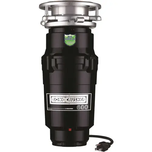 Bone Crusher 1/2 HP Economy Disposer-3-bolt Mount W/power Cord