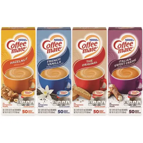 Coffee Mate Liq Cream Fr Van/hazelnut/italian Swt Cream/orig 0.37 Oz Case Of 200 Coffee Mate Liq Cream Fr Van/hazelnut/italian Swt Cream/orig 0.37 Oz Case Of 200
