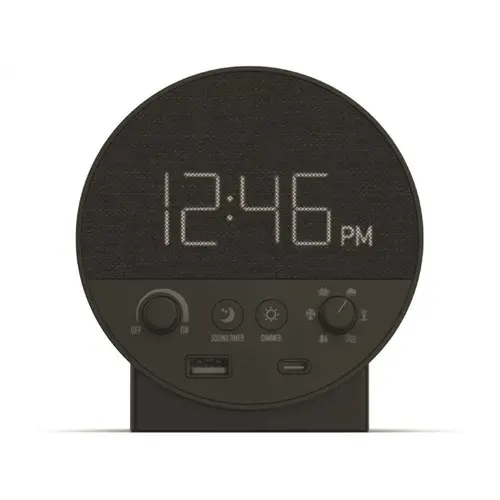 Station R Sound Machine And Alarm Clock Black