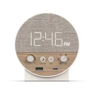Nonstop NSR-WW Station R Sound Machine And Alarm Clock Wood/White