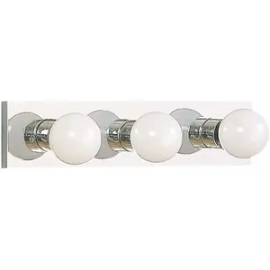 Sea Gull Lighting 4737-05 Sea Gull Lighting Center Stage Three Light Bath Fixture Chrome