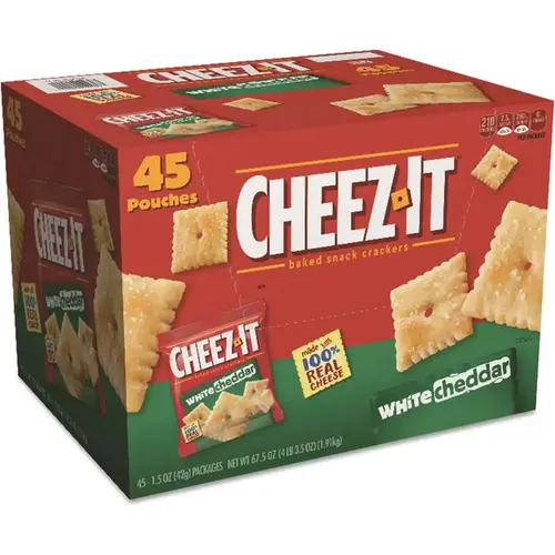 Sunshine Cheez-It Crackers, 1.5 Oz Bag, White Cheddar, Case Of 45