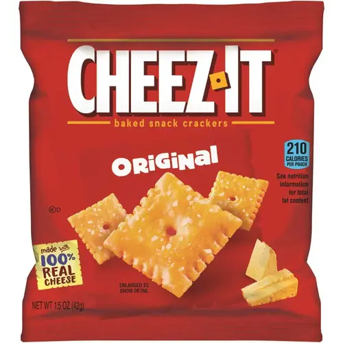 Sunshine Cheez-It Crackers, 1.5oz Single-Serving Snack Pack, Package Of 8