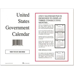 Unicor Fed. Prison Industries UCR6649508 Unicor Perforated Monthly Wall Calendar 11 X 9 White Jan-Dec 2023 Package Of 10