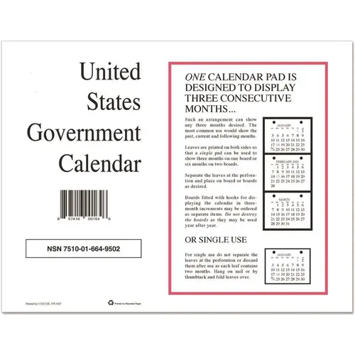 Unicor Perforated Monthly Wall Calendar 11 X 9 White Jan-Dec 2023 Package Of 10