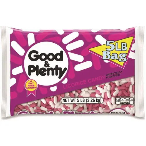 Good & Plenty Licorice Candy, 5 Lb Bag