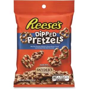 Reese's GRR24600288 Reese'S Dipped Pretzels, 4.25 Oz Bag Package Of 4