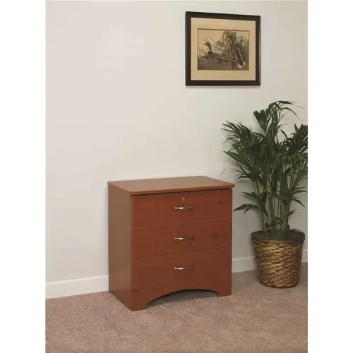 Drive Oslo 3-Drawer Chest, NICKEL Hardware, 29-1/2" X 29" X 18", Cherry Drive Oslo 3-Drawer Chest, NICKEL Hardware, 29-1/2" X 29" X 18", Cherry