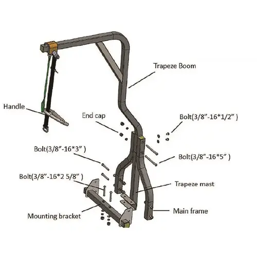 Drive Trapeze For P903 Beds, 450lb Maixmum Assist