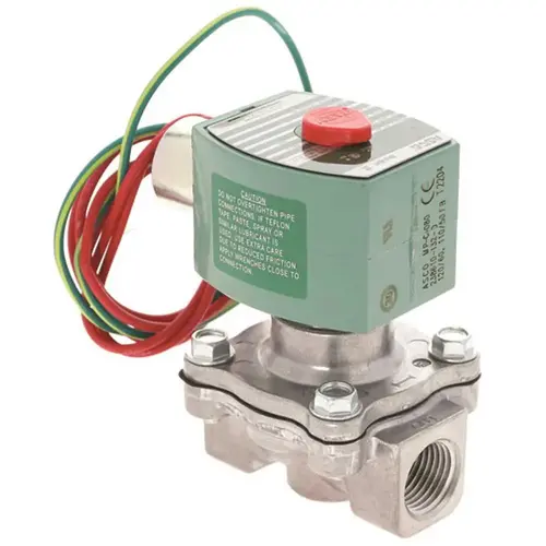 Asco Valve Solenoid 2 Way Closed 1/2" Npt 120vac 4.4 Cv 0-5 PSI Nema 4x