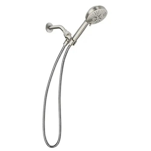 Hydro Energetix Spot Resistant Brushed Nickel 7-Function Handheld Shower Hydro Energetix Spot Resistant Brushed Nickel 7-Function Handheld Shower