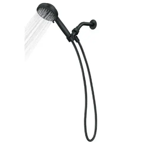 Hydro Energetix Matte Black 7-Function Handheld Shower Hydro Energetix Matte Black 7-Function Handheld Shower