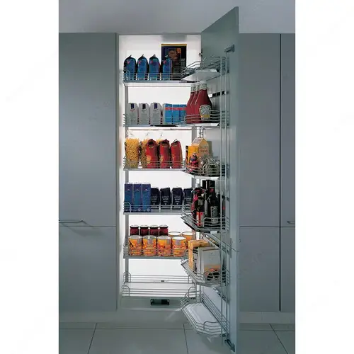 Tandem Depot Sliding Basket System Gray / Chrome