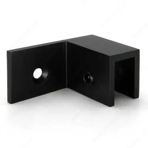 Wall Mount "Sleeve Over" Glass Clamp Matte Black