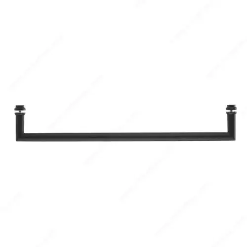 Mitered Round Tubular Towel Bar With Decorative Washers Mitered Round Tubular Towel Bar With Decorative Washers