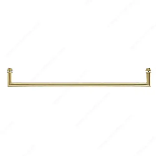 Mitered Round Tubular Towel Bar With Decorative Washers Mitered Round Tubular Towel Bar With Decorative Washers