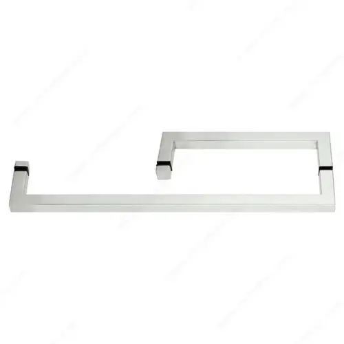 Square Tubular Handle and Towel Bar Combo, without Washers, 90 degree Corners Square Tubular Handle and Towel Bar Combo, without Washers, 90 degree Corners